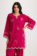 UAE- Cambric Embroidered Co-Ord Set