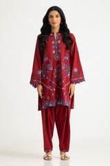 UAE- Cambric Embroidered Co-Ord Set