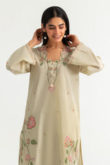 UAE-Cambric Embroidered Co-Ord Set