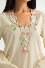 UAE-Cambric Embroidered Co-Ord Set