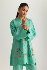 UAE-Cambric Embroidered Co-Ord Set
