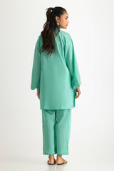 UAE-Cambric Embroidered Co-Ord Set