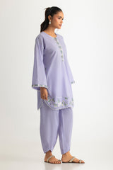 UAE- Cambric Embroidered Co-Ord Set