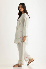 UAE- Cambric Embroidered Co-Ord Set