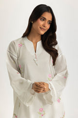 UAE- Cambric Embroidered Co-Ord Set