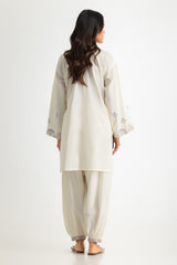 UAE- Cambric Embroidered Co-Ord Set