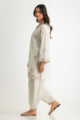 UAE- Cambric Embroidered Co-Ord Set