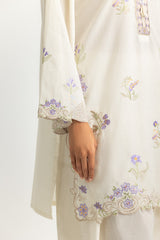 UAE- Cambric Embroidered Co-Ord Set