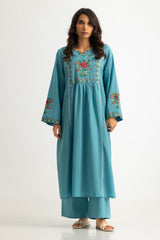 UAE- Cambric Embroidered Co-Ord Set