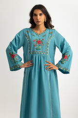 UAE- Cambric Embroidered Co-Ord Set