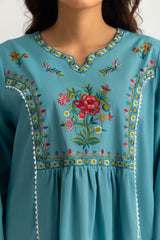 UAE- Cambric Embroidered Co-Ord Set