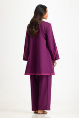 UAE- Cambric Embroidered Co-Ord Set