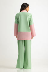 UAE- Cambric Embroidered Co-Ord Set