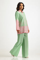UAE- Cambric Embroidered Co-Ord Set