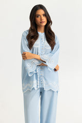 UAE-Cambric Embroidered Co-Ord Set