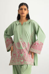 UAE- Cambric Embroidered Co-Ord Set