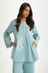 UAE- Cambric Embroidered Co-Ord Set