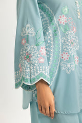 UAE- Cambric Embroidered Co-Ord Set