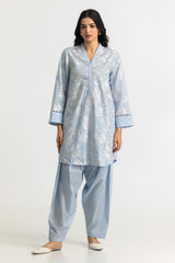 UAE- Cambric Embroidered Co-Ord Set