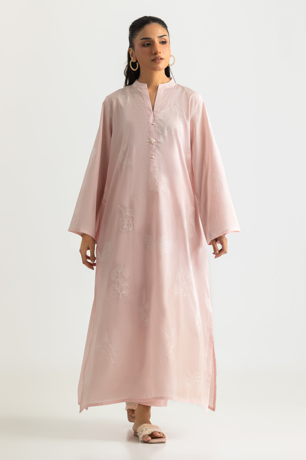 UAE-Cambric Embroidered Co-Ord Set