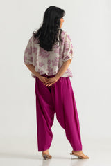 UAE-Cambric Embroidered Shirt And Dyed Shalwar