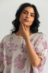 UAE-Cambric Embroidered Shirt And Dyed Shalwar