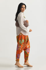 UAE-Cambric Embroidered Shirt And Printed Tulip Shalwar