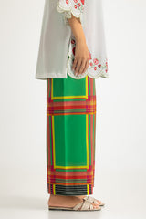 UAE- Cambric Embroidered Shirt With Printed Trouser