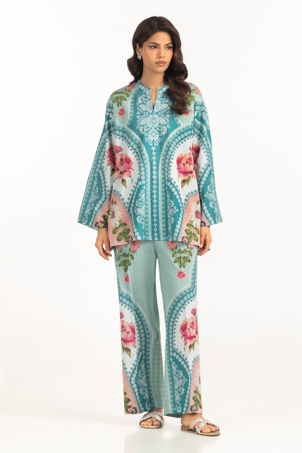 UAE-Cambric Printed Co-Ord Set IPST-77150