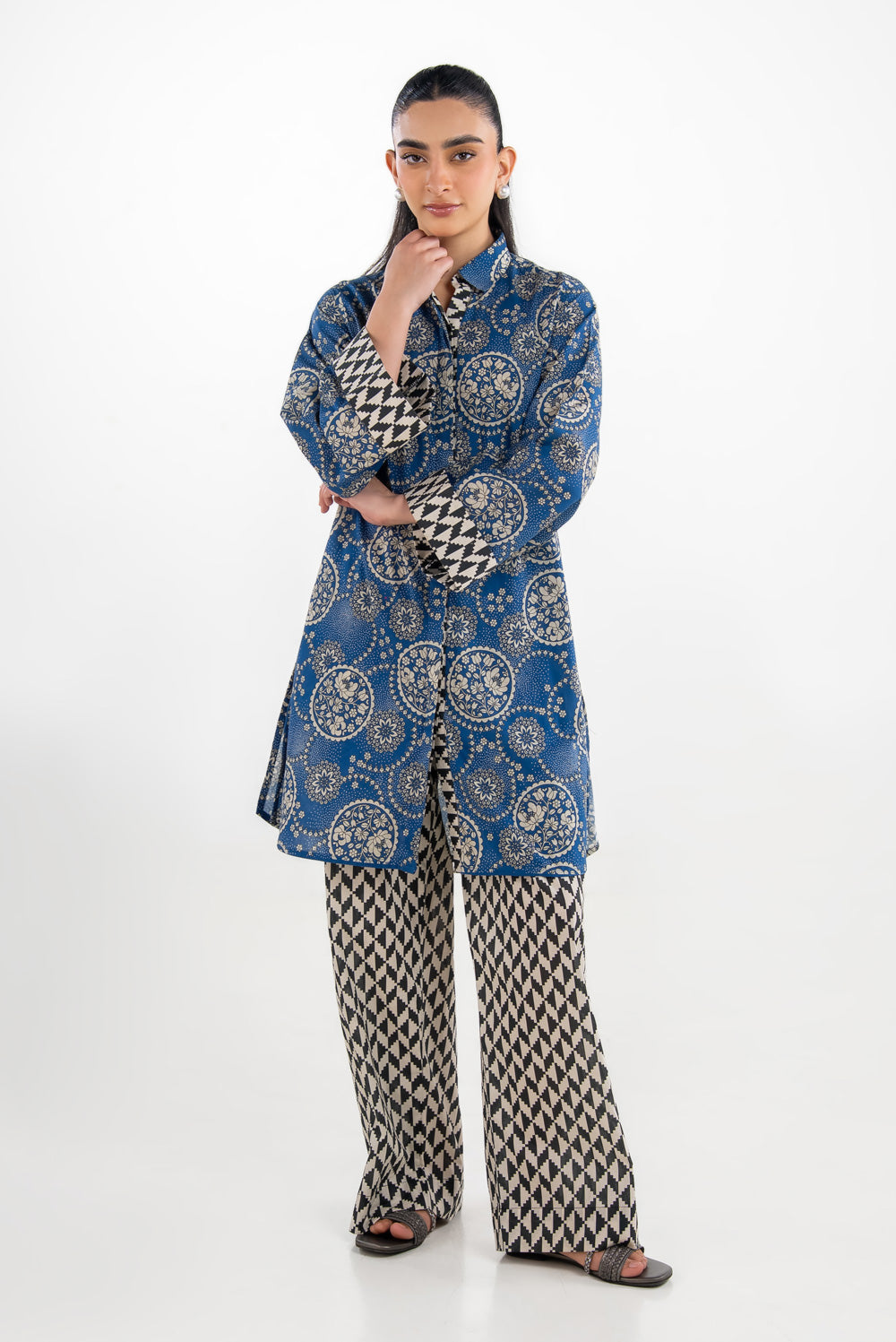UAE-Cambric Printed Co-Ord Set IPST-77658