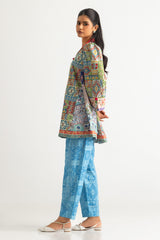 UAE- Cambric Printed Co-Ord Set