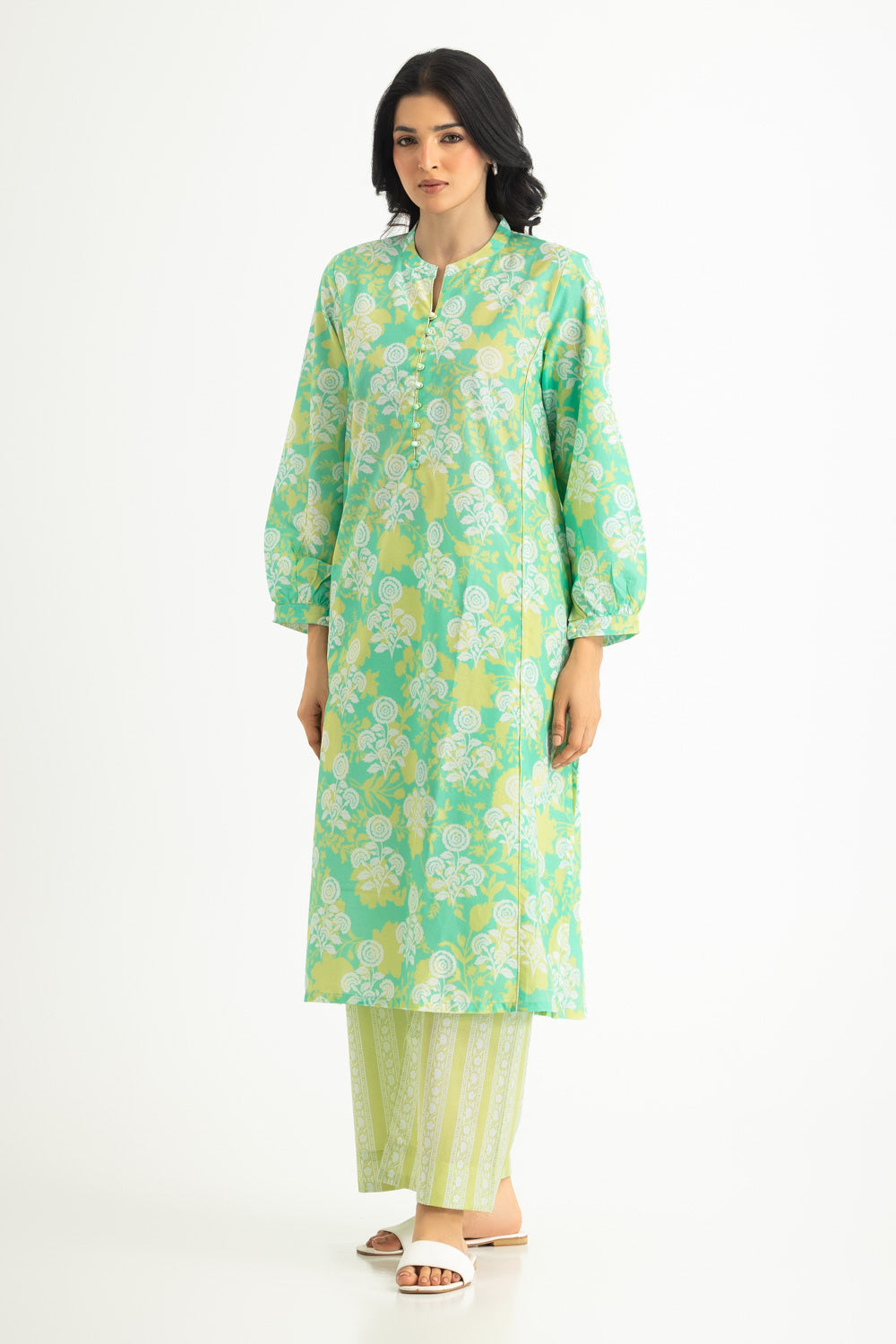 UAE- Cambric Printed Co-Ord Set