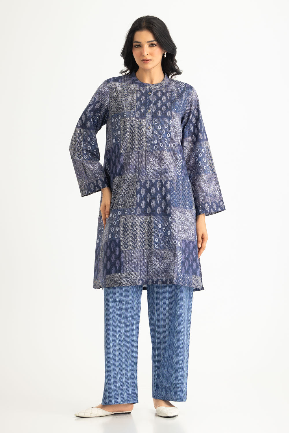UAE- Cambric Printed Co-Ord Set