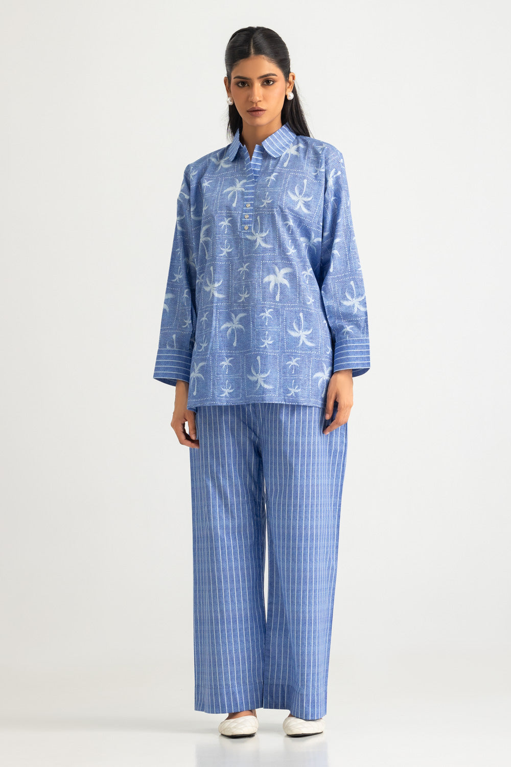 UAE- Cambric Printed Co-Ord Set