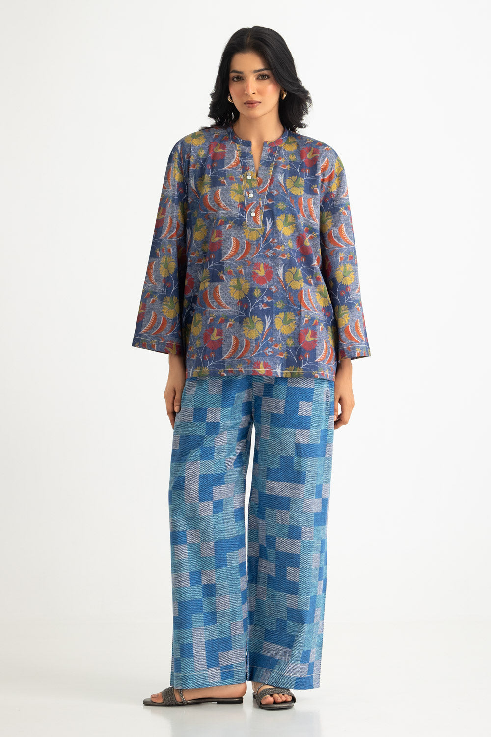 UAE- Cambric Printed Co-Ord Set