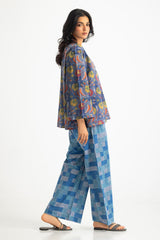 UAE- Cambric Printed Co-Ord Set