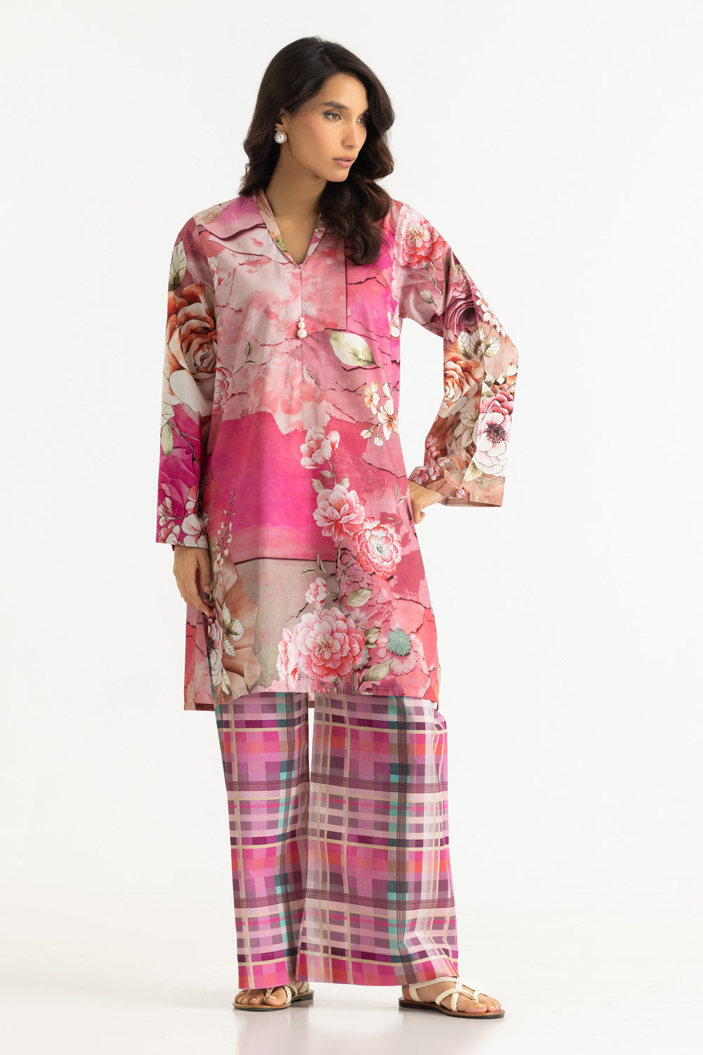 UAE- Cambric Printed Co-Ord Set