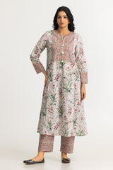 UAE- Cambric Printed Co-Ord Set
