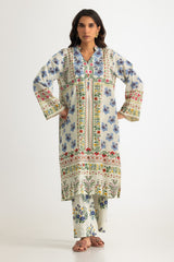 UAE- Cambric Printed Co-Ord Set