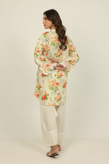 UAE- Cambric Printed Co-Ord Set With Embroidered