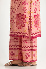 UAE- Cambric Printed Co-Ord Set With Embroidered