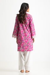 UAE- Cambric Printed Co-Ord Set With Embroidered