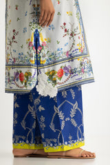 UAE- Cambric Printed Co-Ord Set With Embroidered