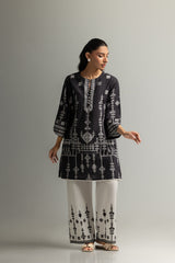 UAE- Cambric Printed Co-Ord Set With Embroidered