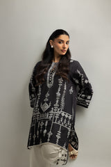 UAE- Cambric Printed Co-Ord Set With Embroidered