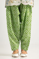 UAE- Cambric Printed Co-Ord Set With Embroidered