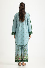 UAE- Cambric Printed Co-Ord Set With Embroidered