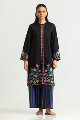 UAE-Cambric Printed Co-Ord Set With Embroidered