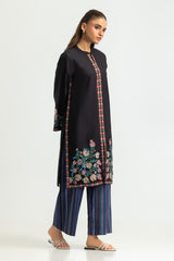 UAE-Cambric Printed Co-Ord Set With Embroidered