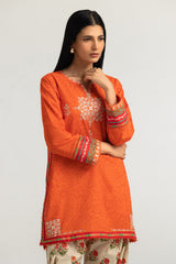 UAE-Cambric Printed Co-Ord Set With Embroidered